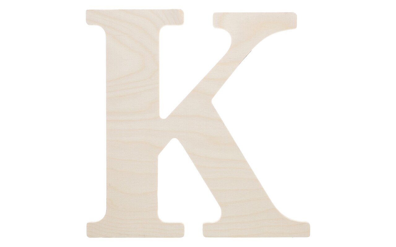 Good Wood by Leisure Arts Letter 9.5" K, Wooden Letters, Wood Letters, Wooden Letters Wall Decor, Large Wooden Letters, Wooden Letters 9.5 inch, Small Wooden Letters for Crafts